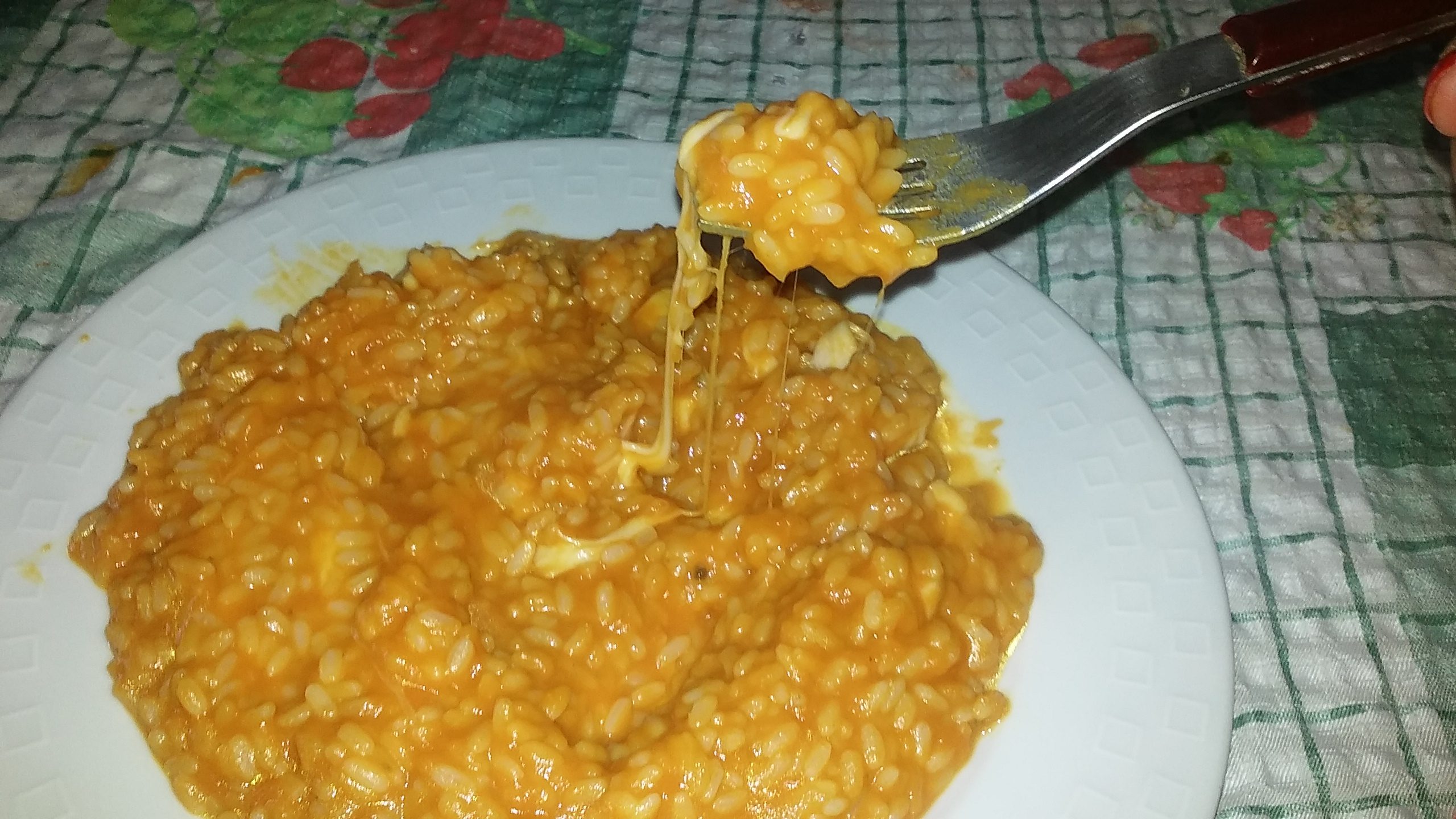 risotto light zucca e provola