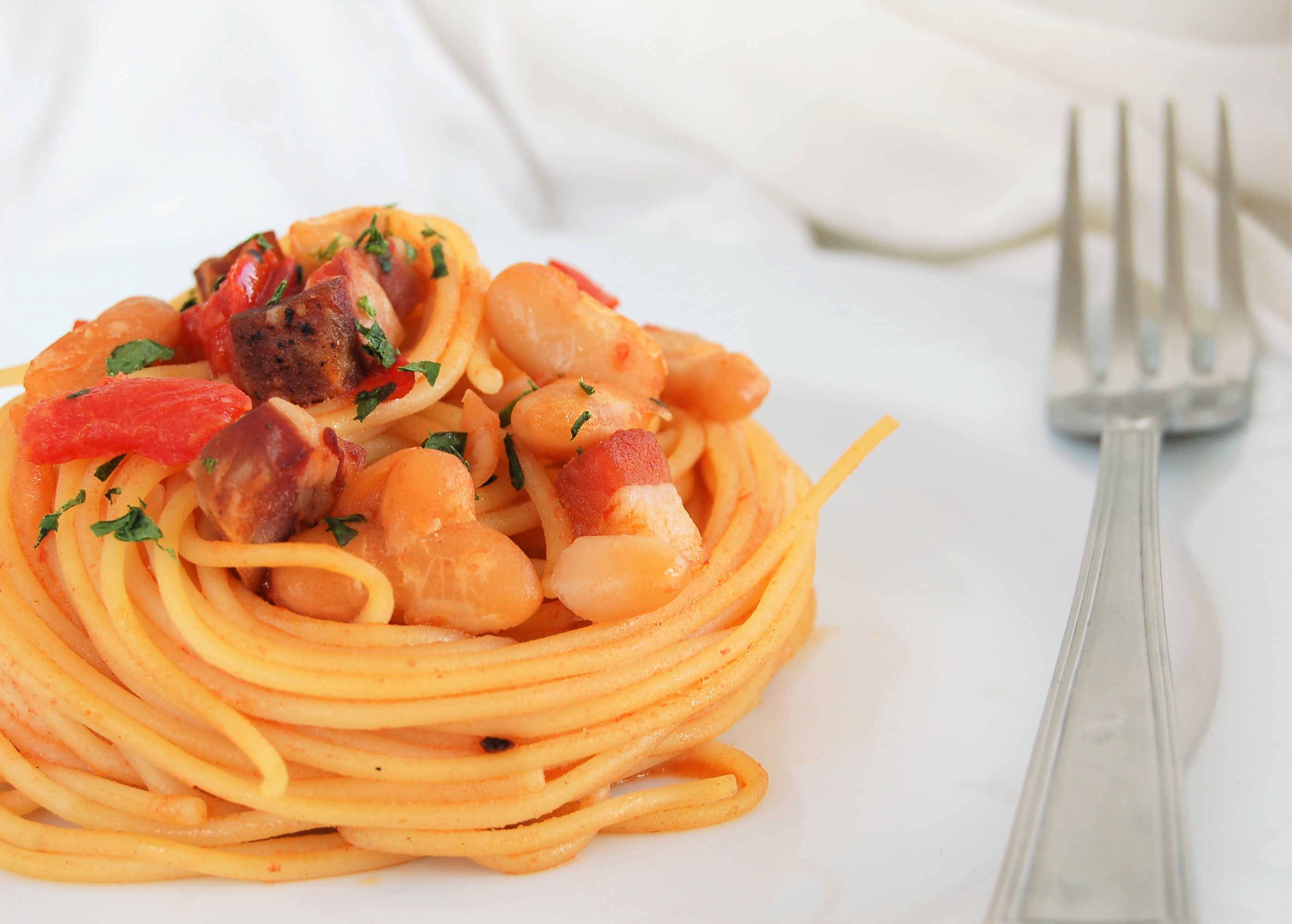 SPAGHETTI CON I FAGIOLI ALLA RITA