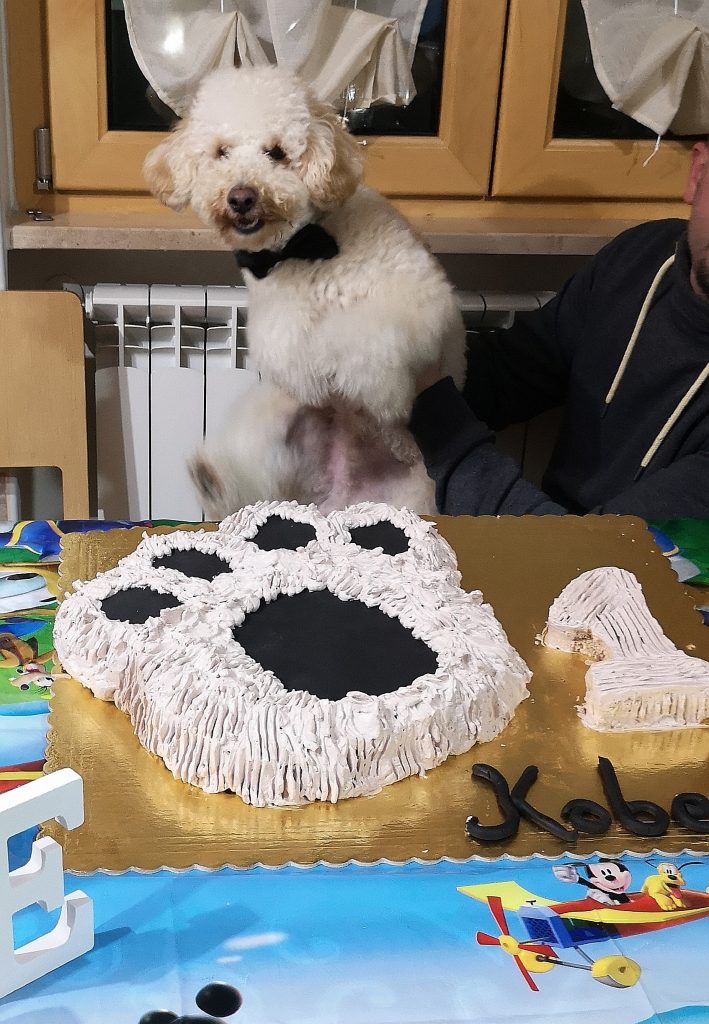kobe e la torta per il suo compleanno