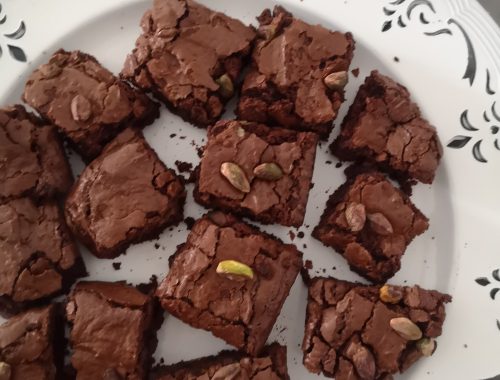 brownies cioccolato e pistacchi