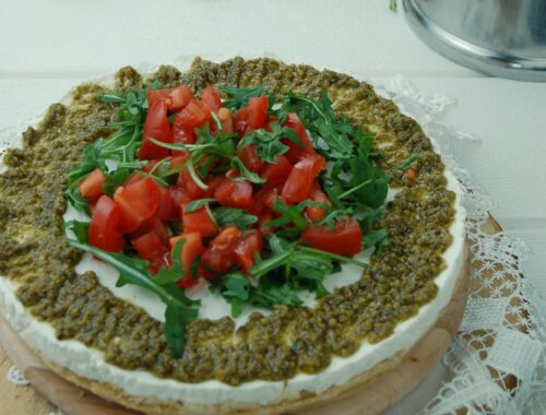 Cheesecake salata con taralli e ricotta