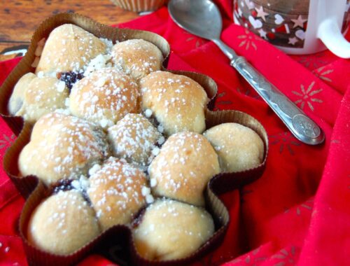 Bocconcini di pizza alla nutella Natalizi